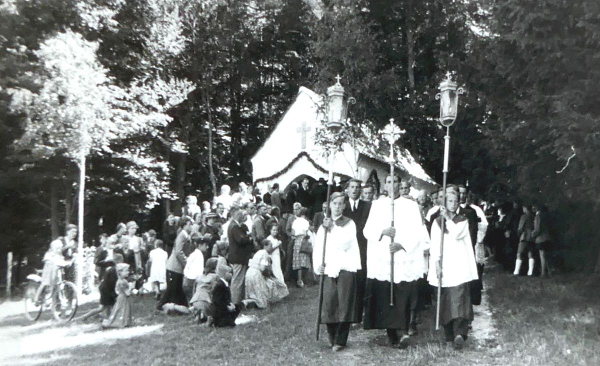 Weihe der Kapelle St. Clemens 1955